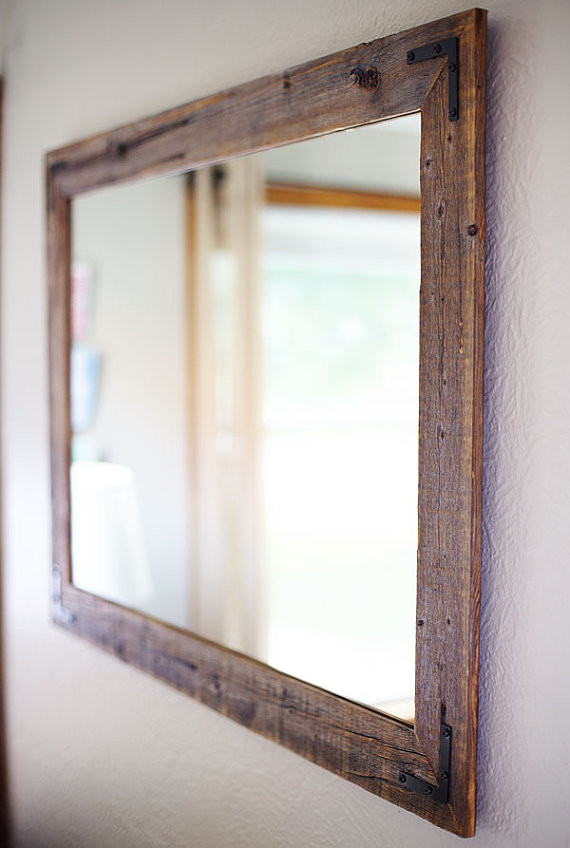 Reclaimed Wood Framed Mirror