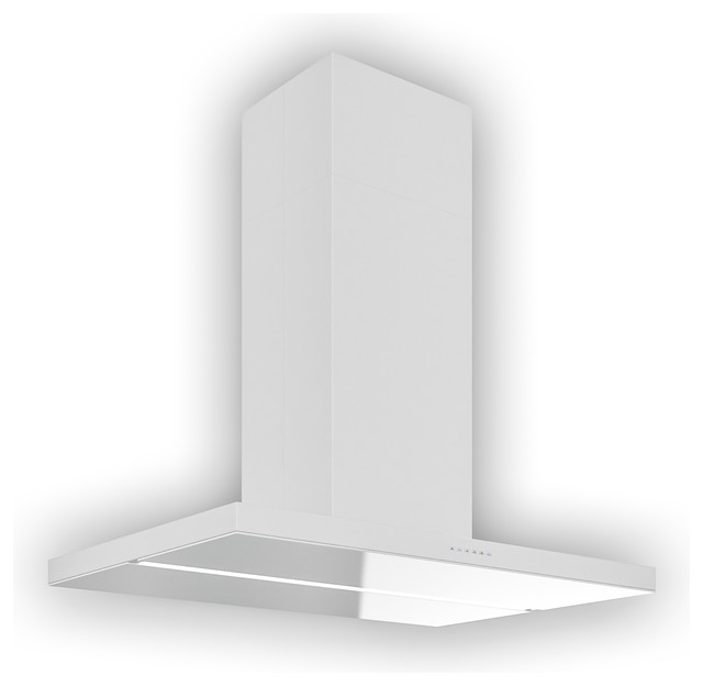 Futuro Futuro 36inch Viale White Island Range Hood Contemporary