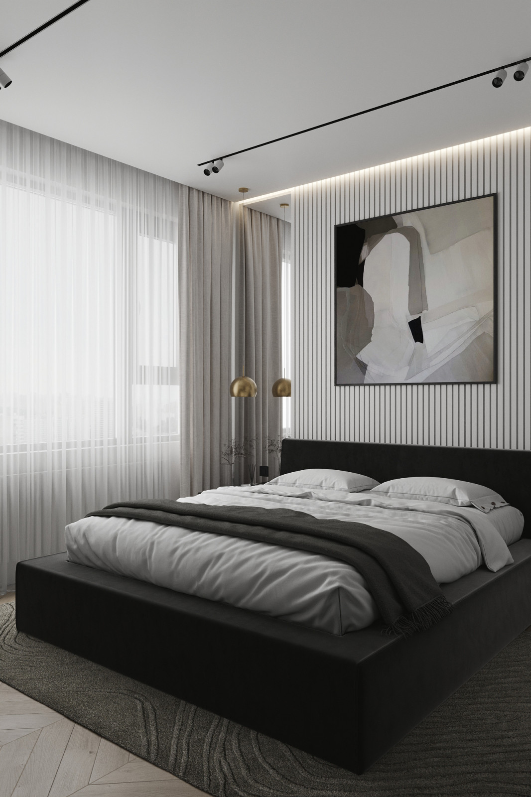 Дизайн интерьера квартиры в современном стиле в ЖК Небо