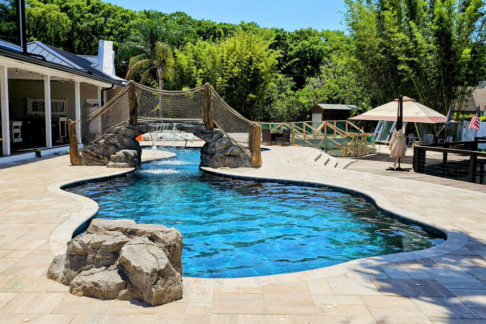 Freeform Lagoon Style Pool in Sanford, Florida
