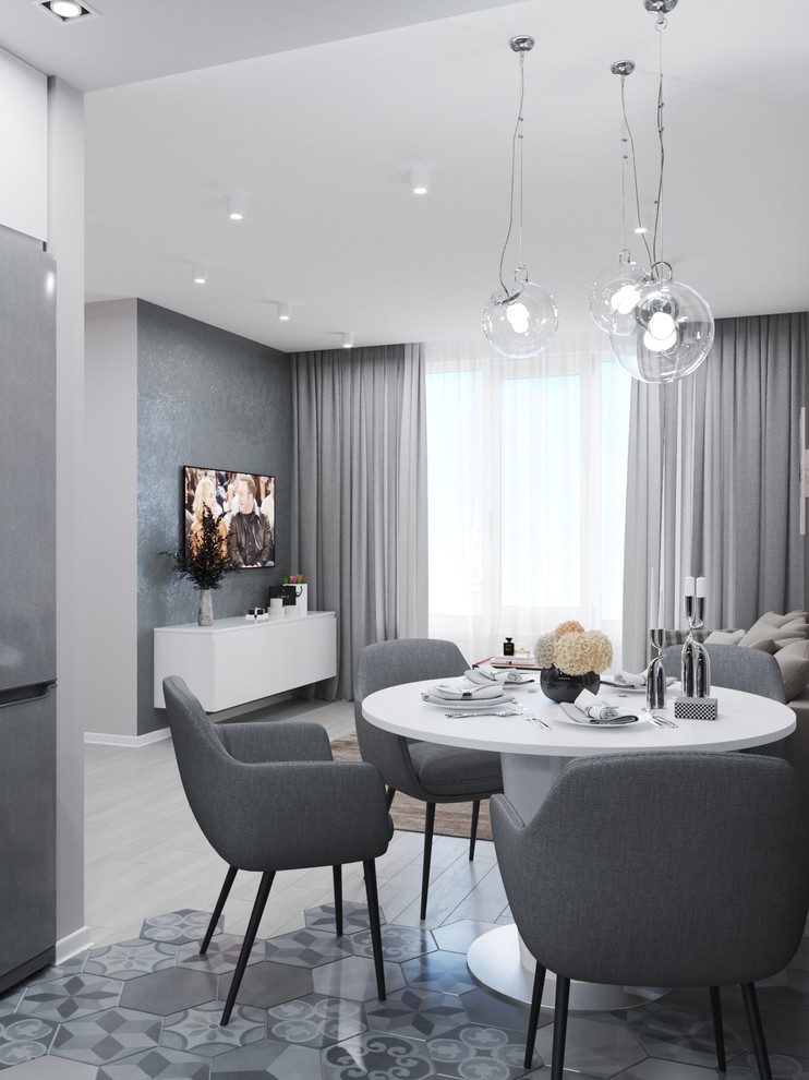 Интерьер таунхауса "50 оттенков серого"