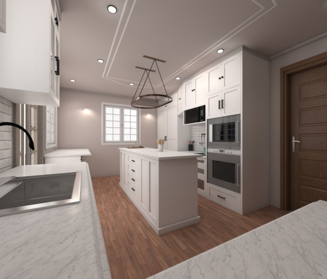 Kitchen & Bathroom Visualization &ndash; 3D modern-koek
