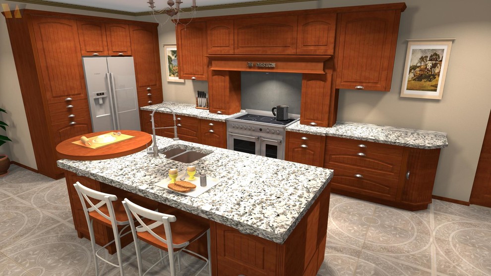 Mountain style kitchen photo in Minneapolis