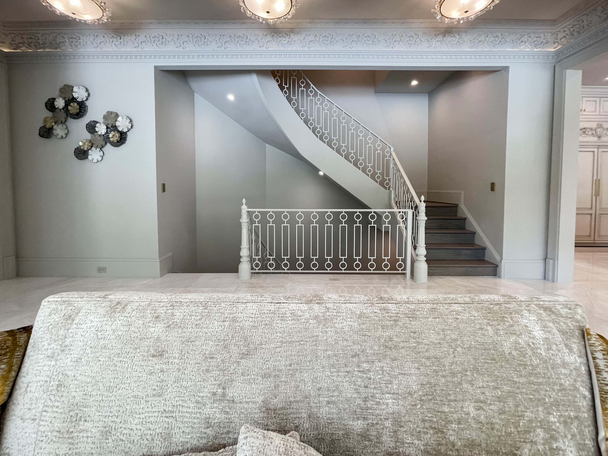 104_Curved Staircases in 18th Century French Inspired Mansion, Mclean VA 22101