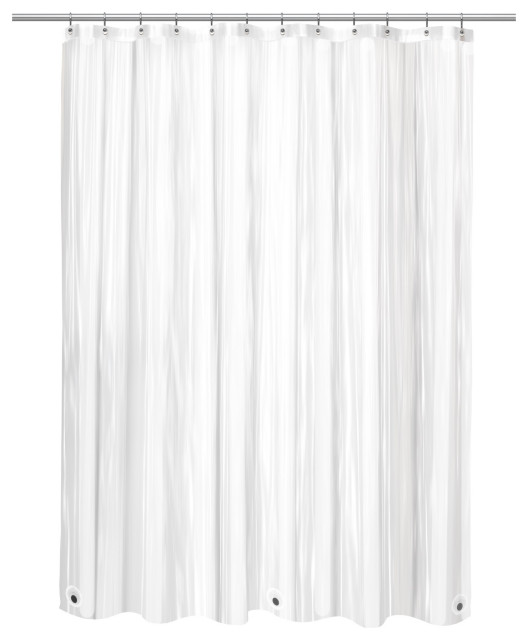 2 Pack "Clean Home" PEVA Liner in Hunter Green Traditional Shower Curtains by VirVentures