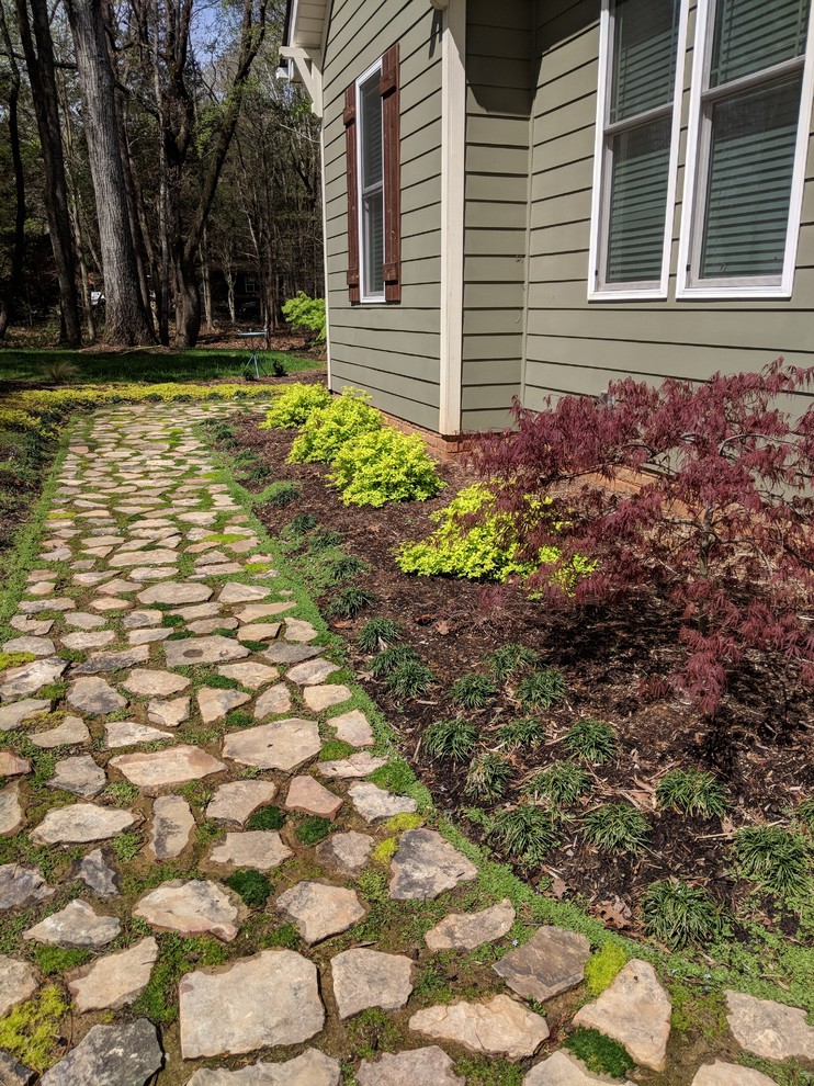 natural stone walkway