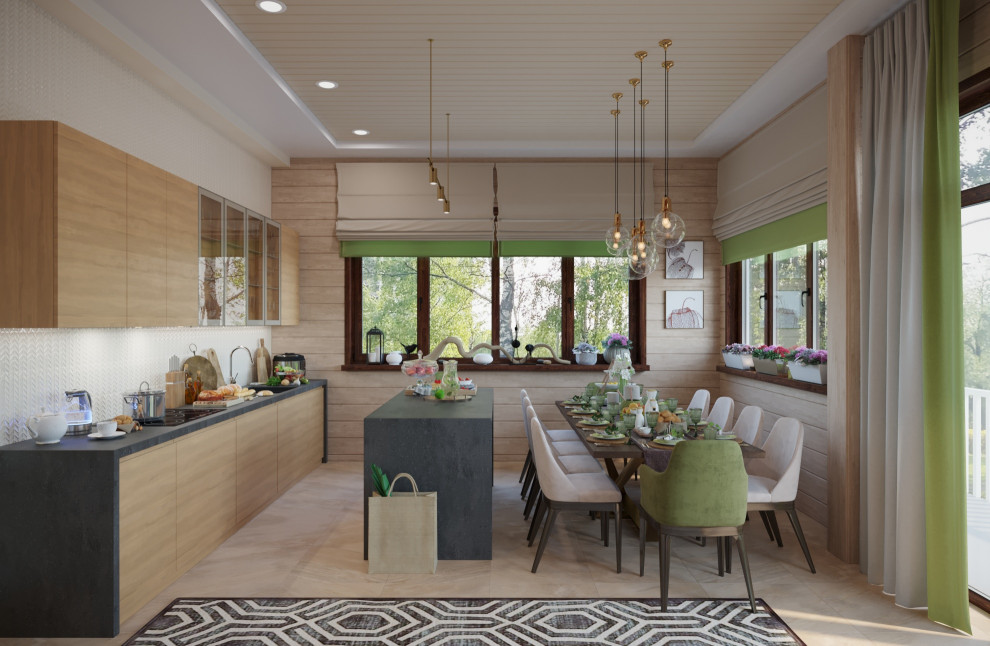 Просторный загородный дом