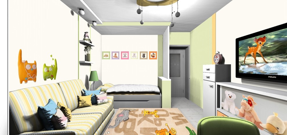 Детская для маленькой и очень позитивной девочки)