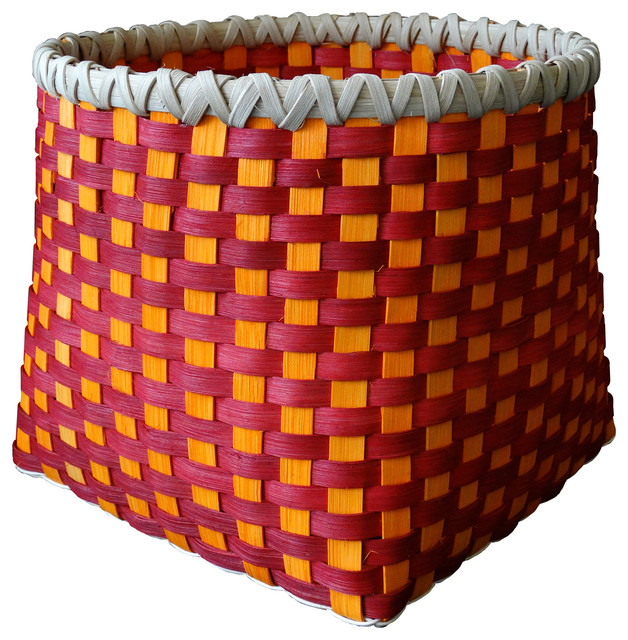 Large Hand Woven Basket Contemporary Baskets by Color Basket Studio