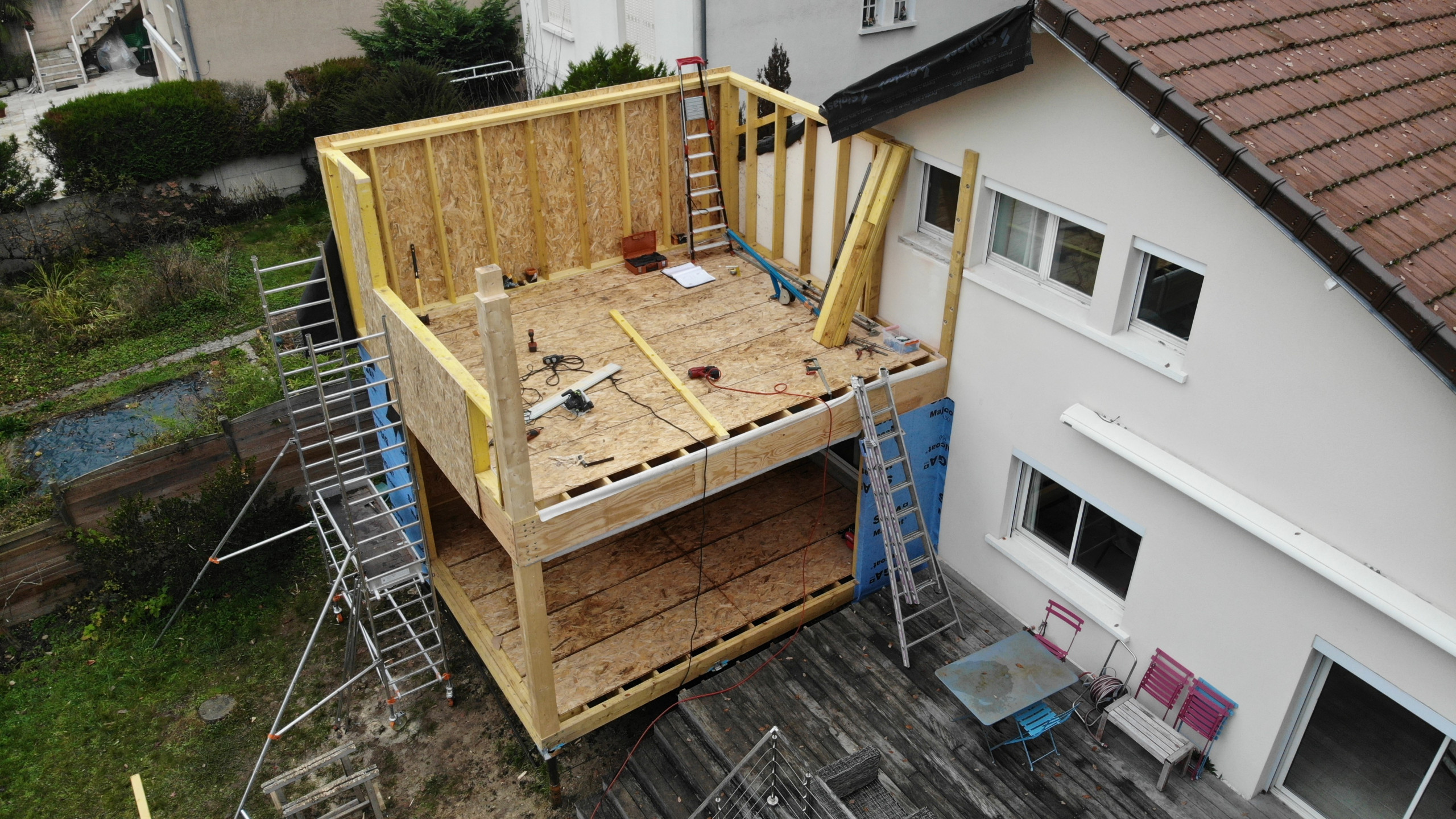 Extension d'une maison individuelle - SP41 m²- LE CHESNAY