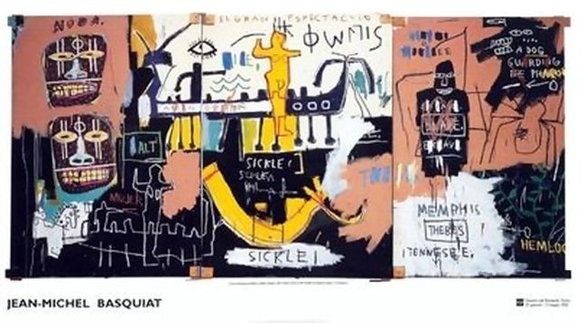 Jean Michel Basquiat Large Rare Provactive Art Print
