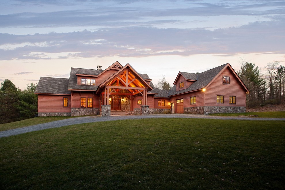 Custom Timber Frame in the Catskills of New York Traditional