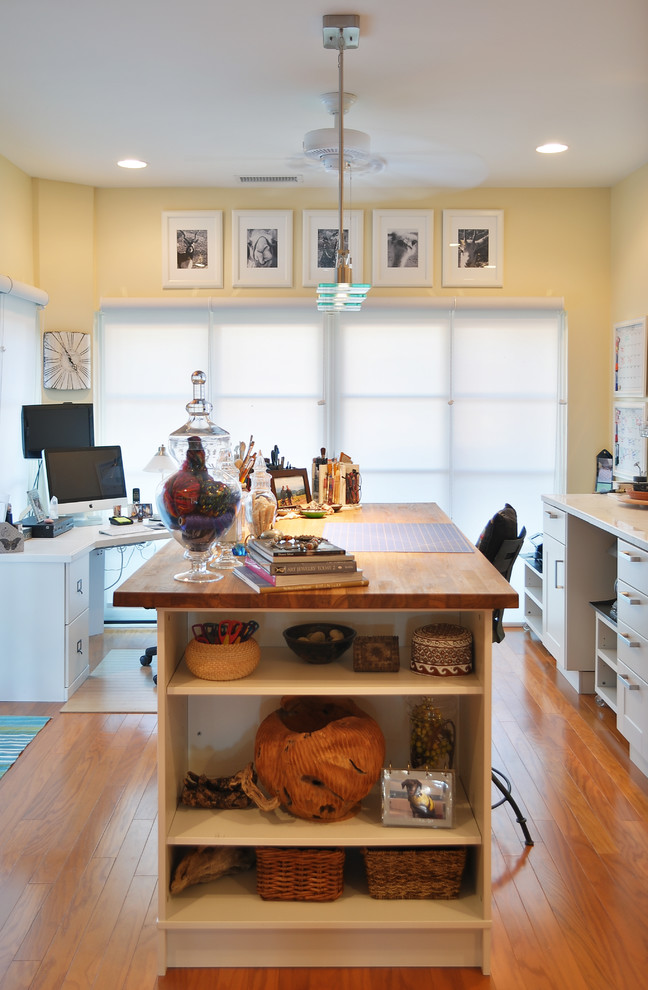 This is an example of a transitional craft room in Phoenix.