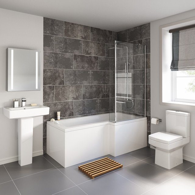 Full Bathroom Suite Shower Bath Agreeable Pro Modern Showers