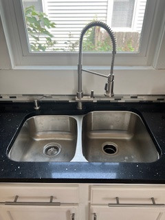 New sink and faucet