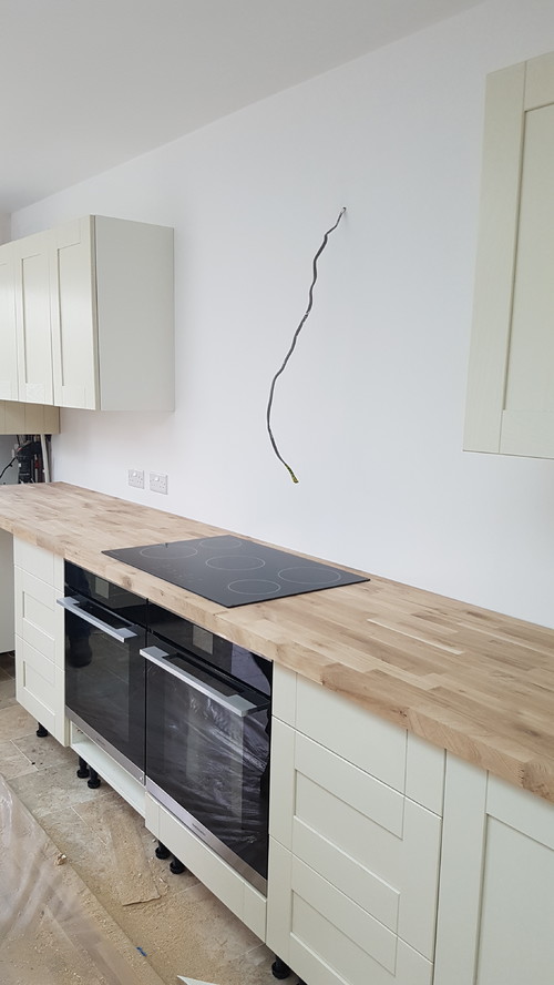 Constructing a kitchen chimney breast