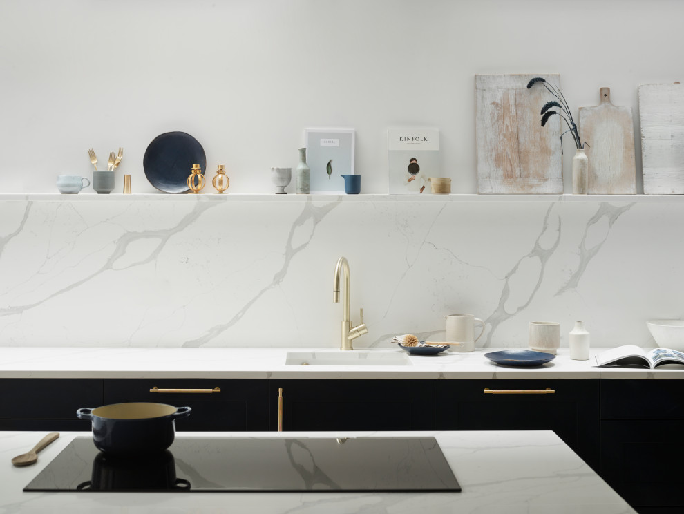 Design ideas for a contemporary kitchen in London.