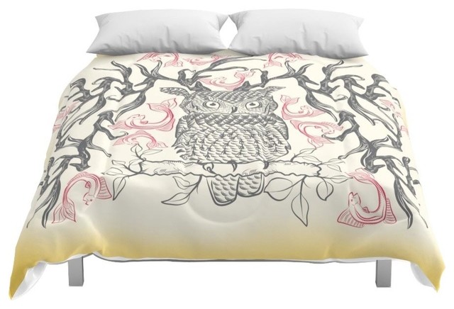 Owl Comforter Contemporary Comforters And Comforter Sets By