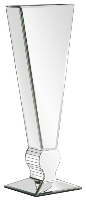 Mirrored V Shaped Vase - Tall