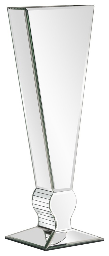 Mirrored V Shaped Vase - Tall