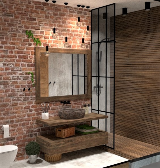 квартира в стиле лофт.