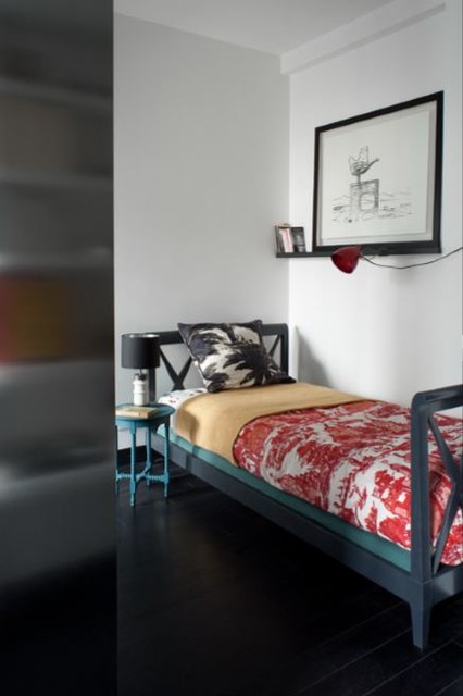 Exercice de style sur 18 m&sup2;, Paris Victor Hugo eklektisch-schlafzimmer