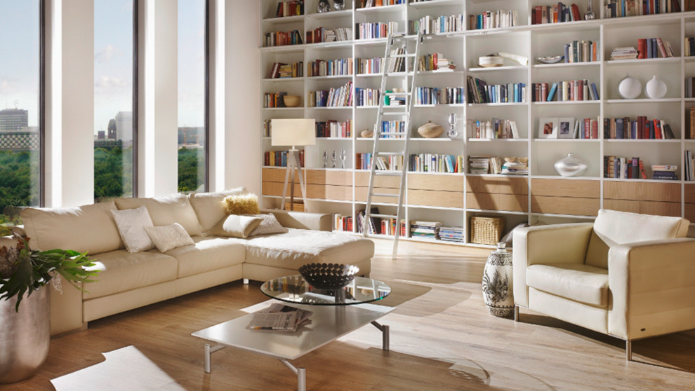 Photo of a contemporary living room in Stuttgart.