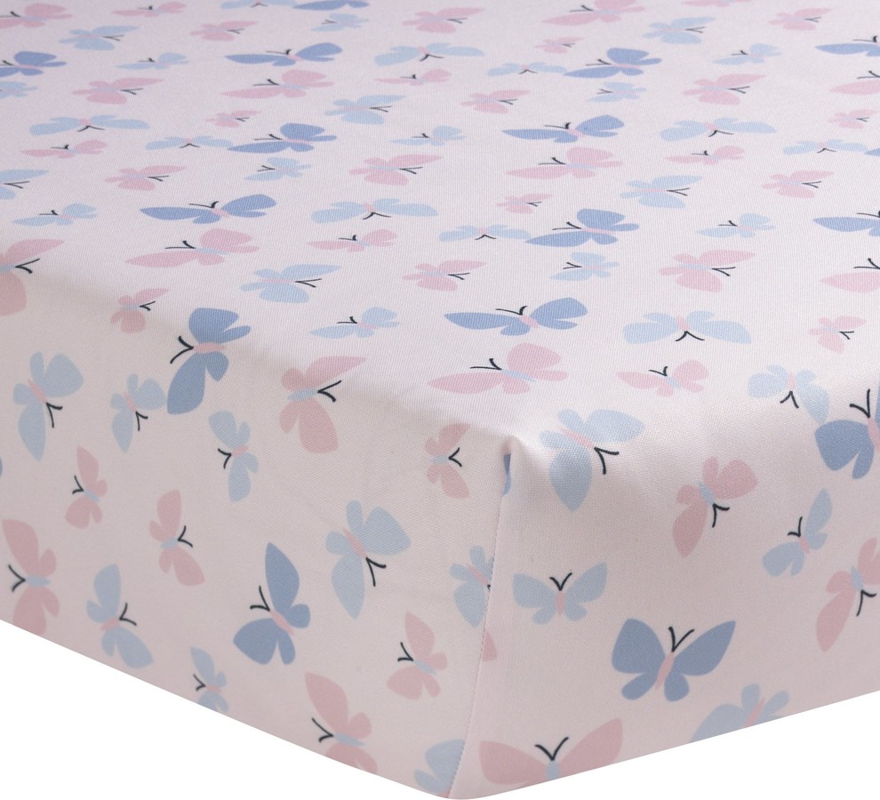 butterfly crib sheet