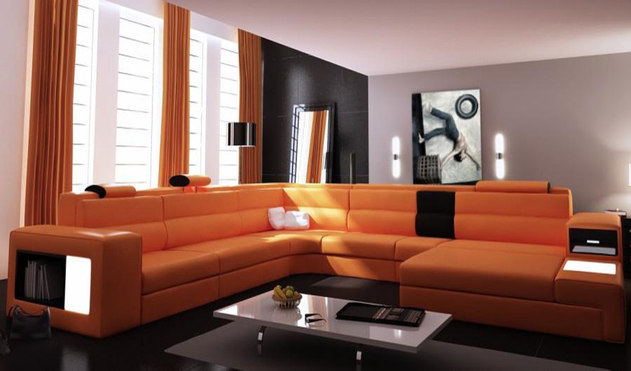Minimalist family room photo in New York