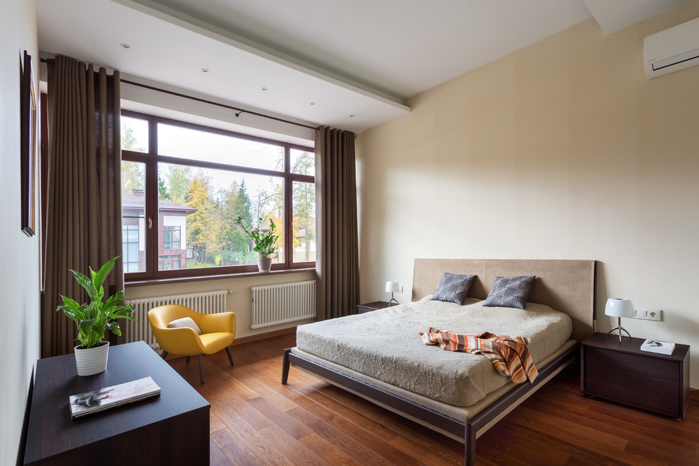 Спальня загородного дома в Подмосковье