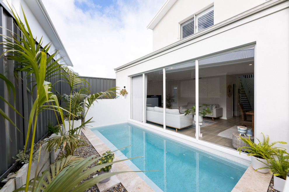 Design ideas for a beach style pool in Perth.