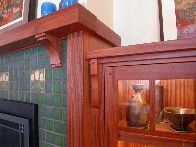 craftsman mantel shelf