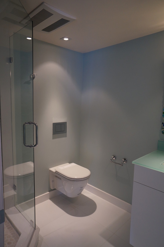 Floating Toilet Bathroom Contemporary Bathroom Miami by Allied