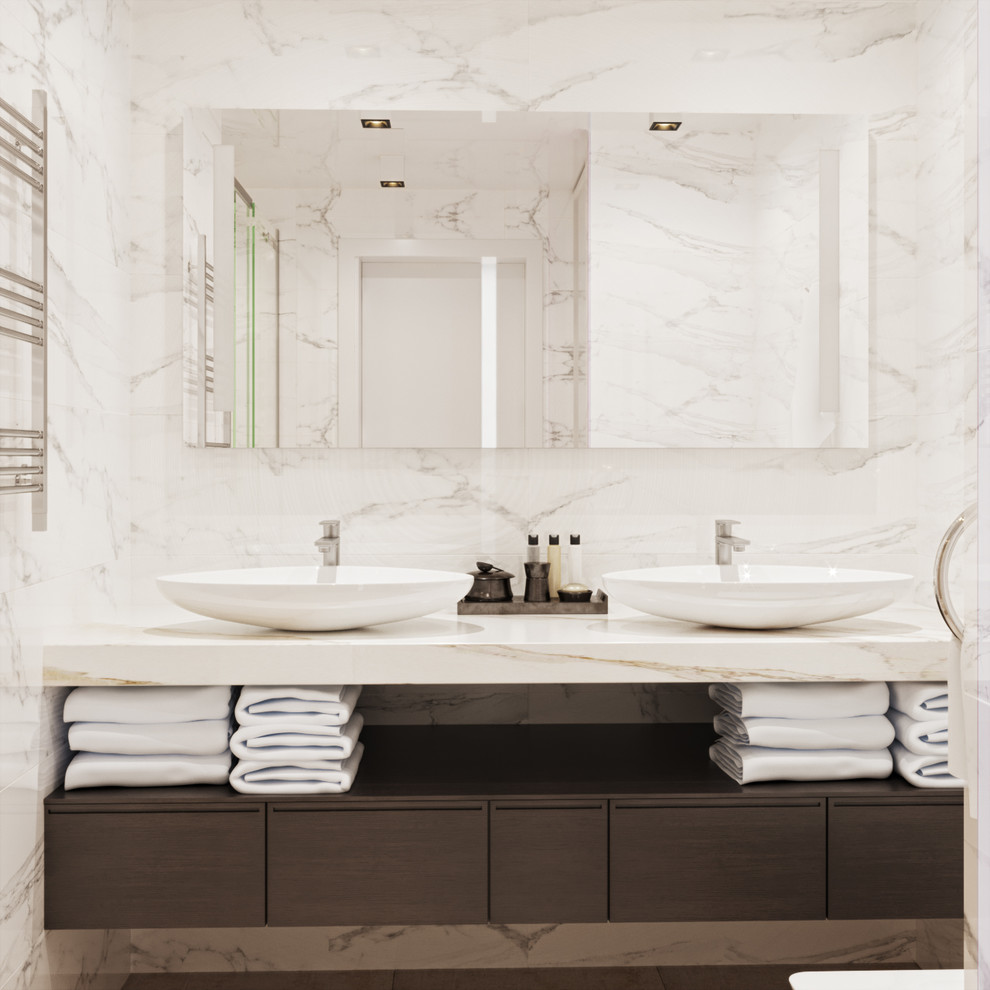 Интерьер ванной комнаты от @wellhome.pro_design