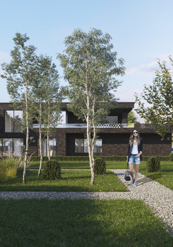 Проект архитектуры дома и сада в п. Нелжа  Врн. обл.