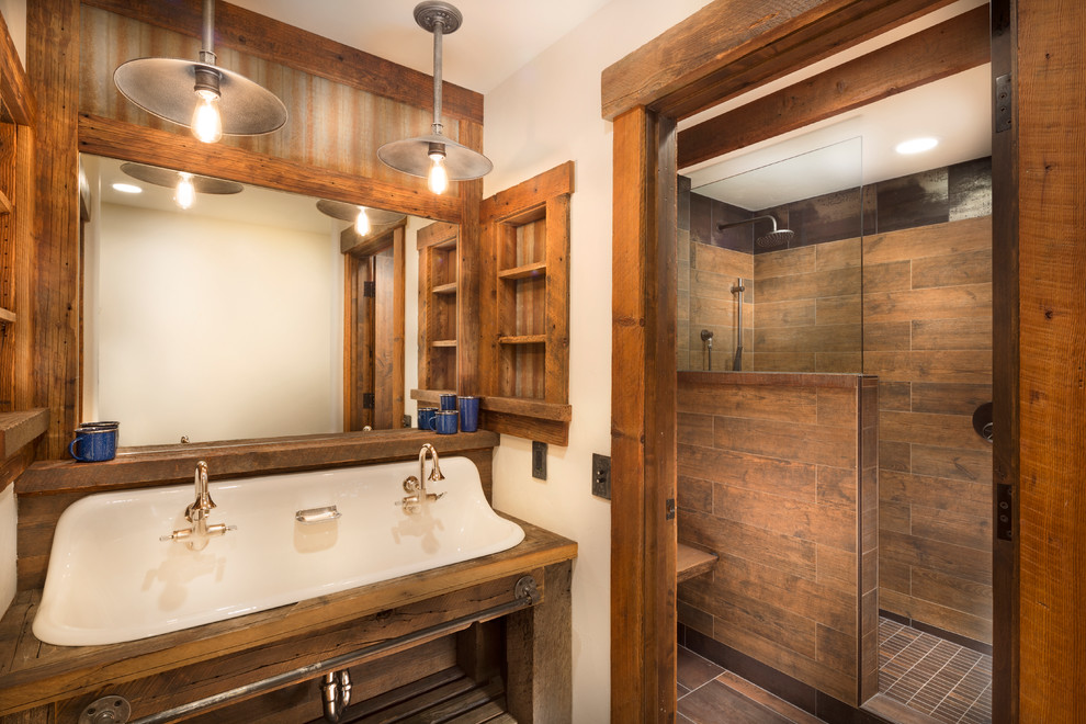 Tahoe Lakeview Rustic Bathroom Sacramento By Welling