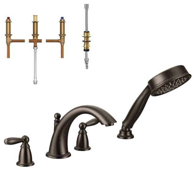 Moen Brantford Roman Tub Faucet 10 X8 X7 Traditional Tub And