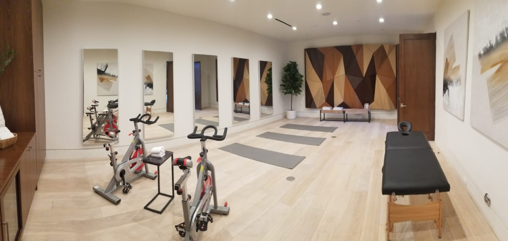 Modern home gym in Los Angeles.