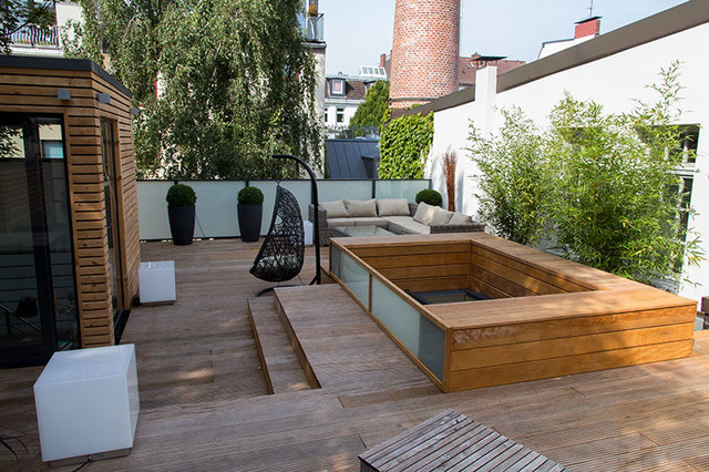 Dachterrassenlandschaft deck