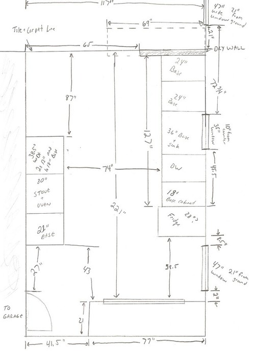 Need help with a 10x20 Galley Kitchen  Design