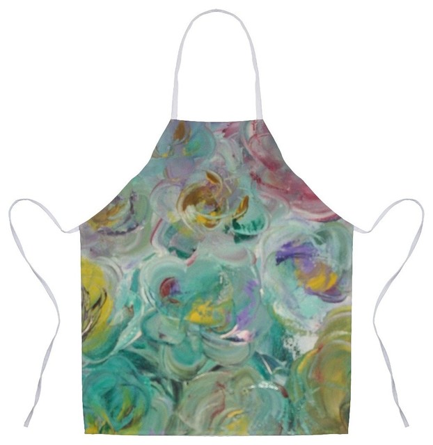 Floral Rhapsody, Aprons, 31x35.75", Polyester