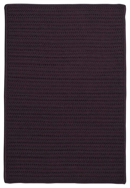 Solid Textured Braided Rug,Eggplant (Purple) Indoor/Outdoor Carpet ... Solid Textured Braided Rug,Eggplant (Purple) Indoor/Outdoor Carpet ...
