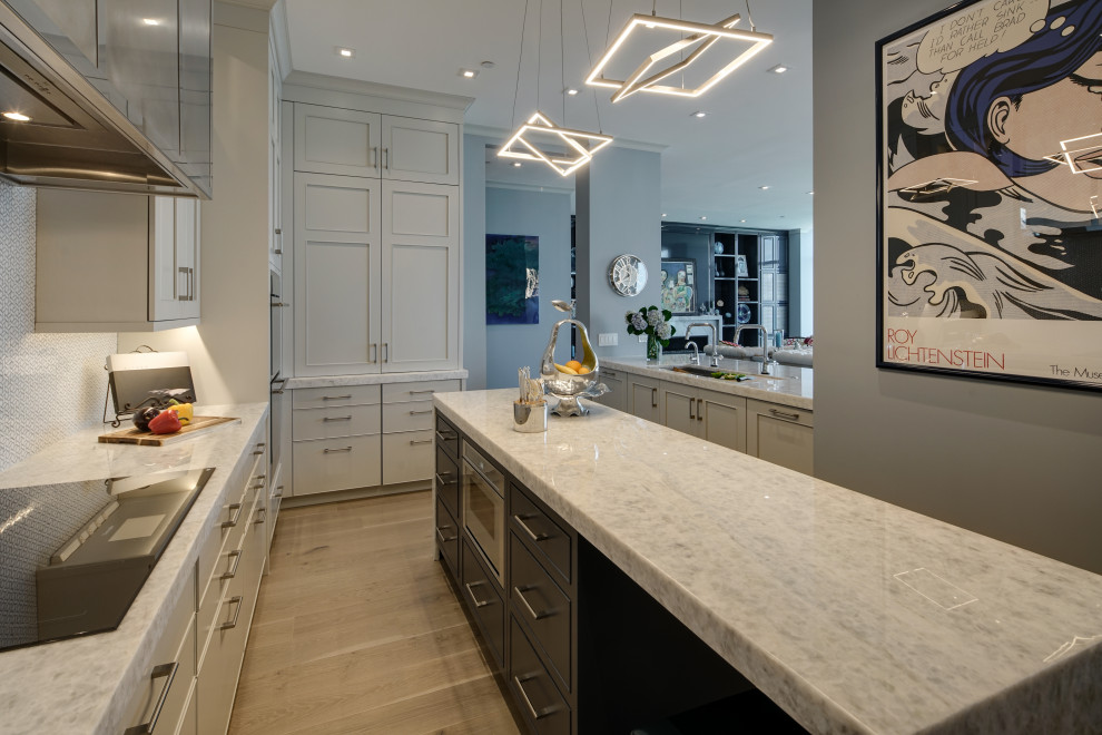 Inspiration for a transitional kitchen remodel in Chicago