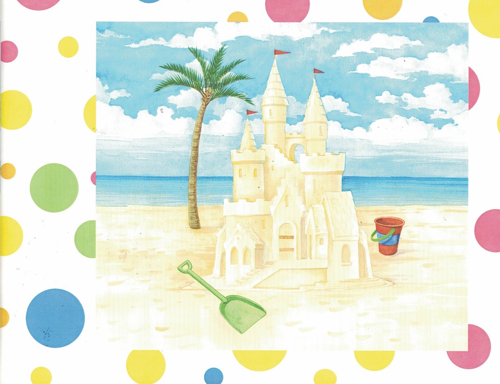Wallpaper Border Beach Wallpaper Border 144B87703, Prepasted Beach