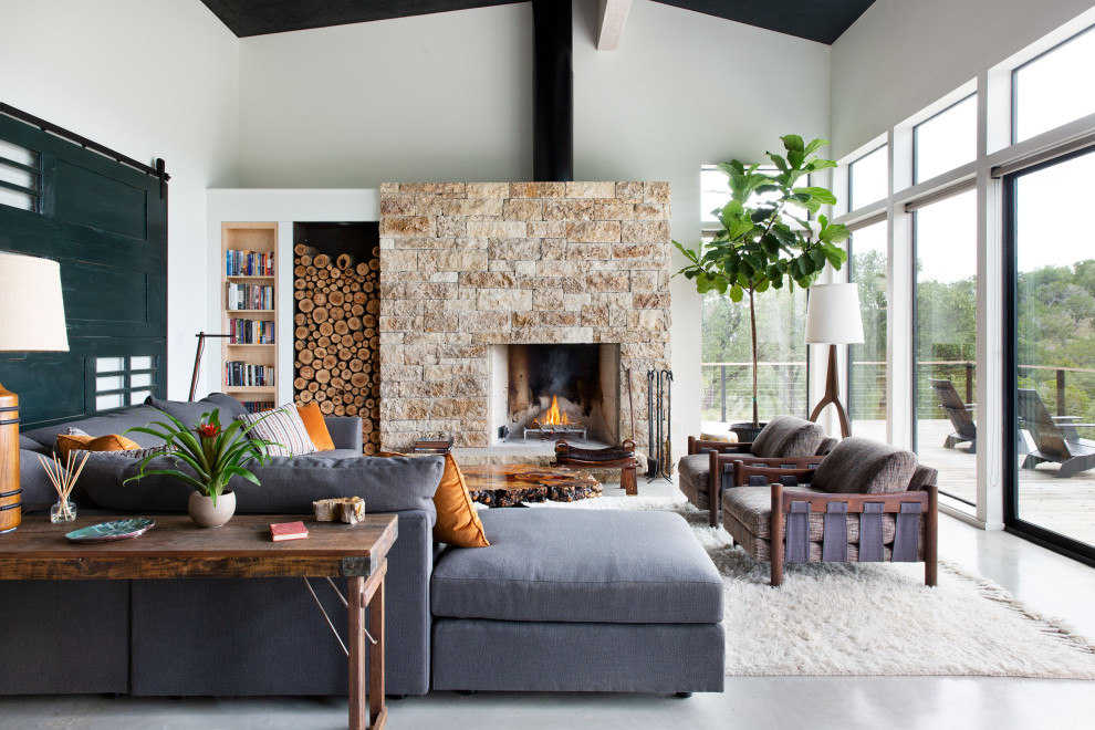 Inspiration for a living room in Austin.