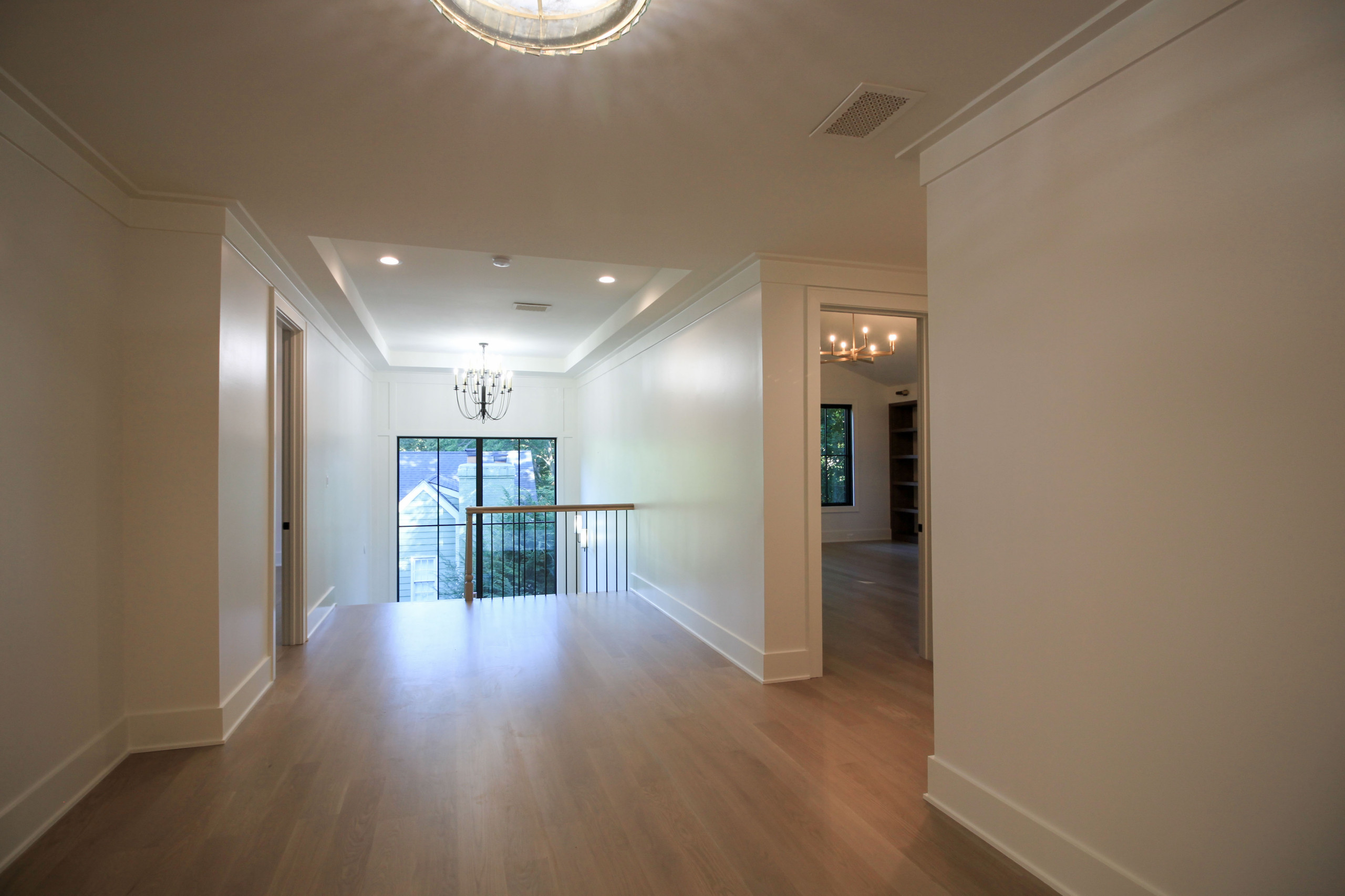 93_Captivating Light Wood Railing System with Black Spindles, Arlington VA 22207