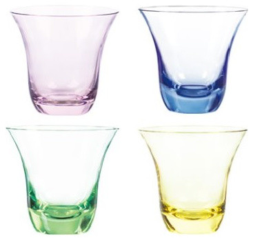 Aurora Double Old Fashioned Glasses, Set of 4