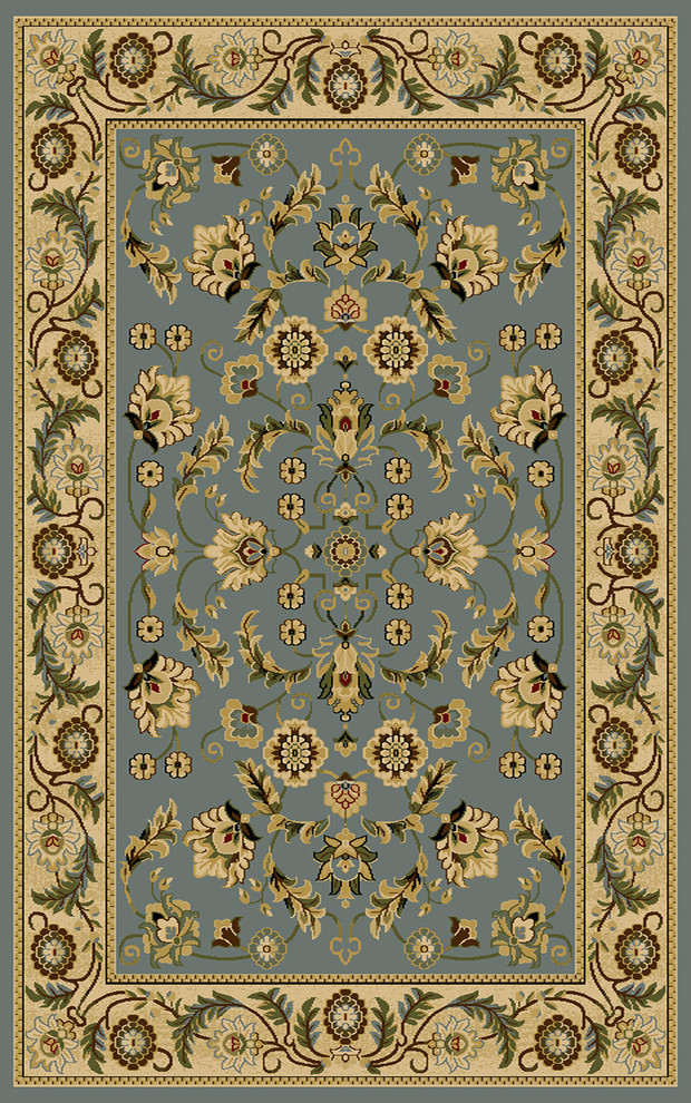 Central Oriental Interlude Cambridge 5'x7'6" Blue Rug