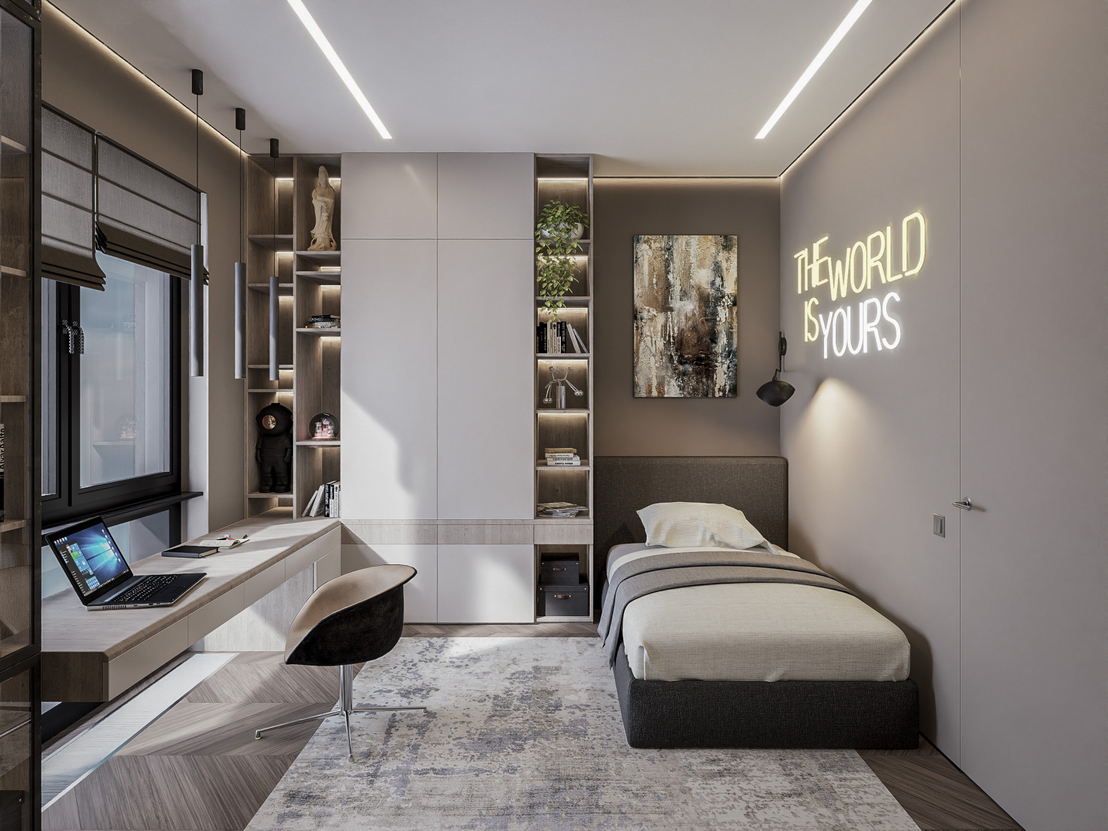 Дизайн-проект четырехкомнатной квартиры 99 м²