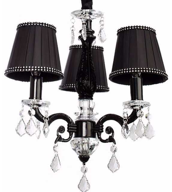 Charlotte Black Chandelier 3 Lights Traditional Kids Ceiling Charlotte Black Chandelier 3 Lights Traditional Kids Ceiling Lighting By Firefly Home